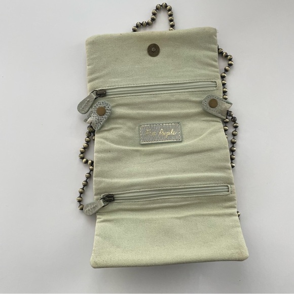 Free People Crossbody Purse Bag Beaded Strap Boho Bohemian Green - Picture 10 of 10